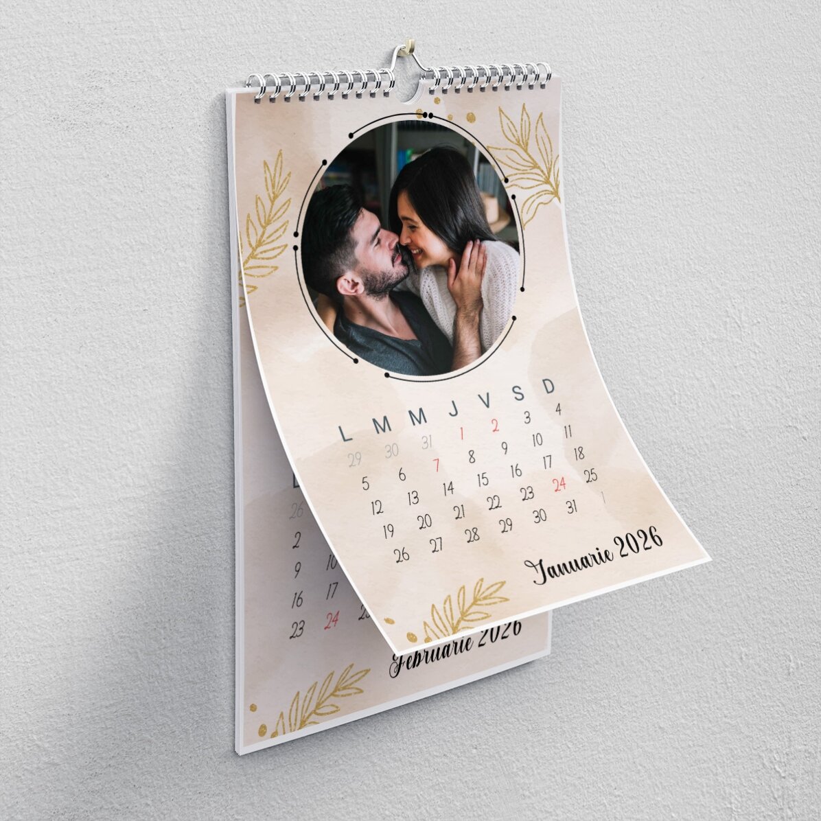 Calendario personalizado con fotos y mensaje - Gold