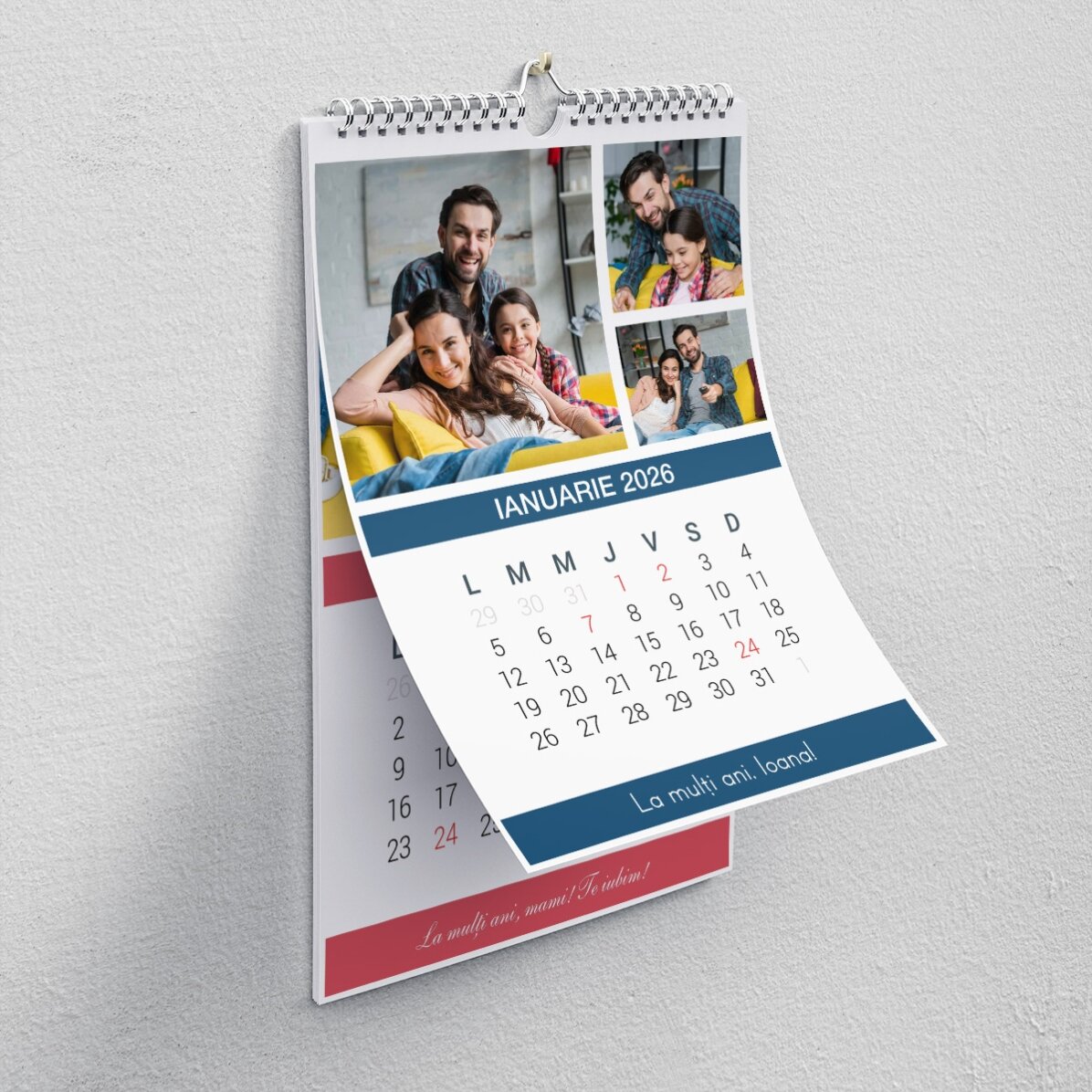 Calendario personalizado con fotos y mensaje - Momentos juntos