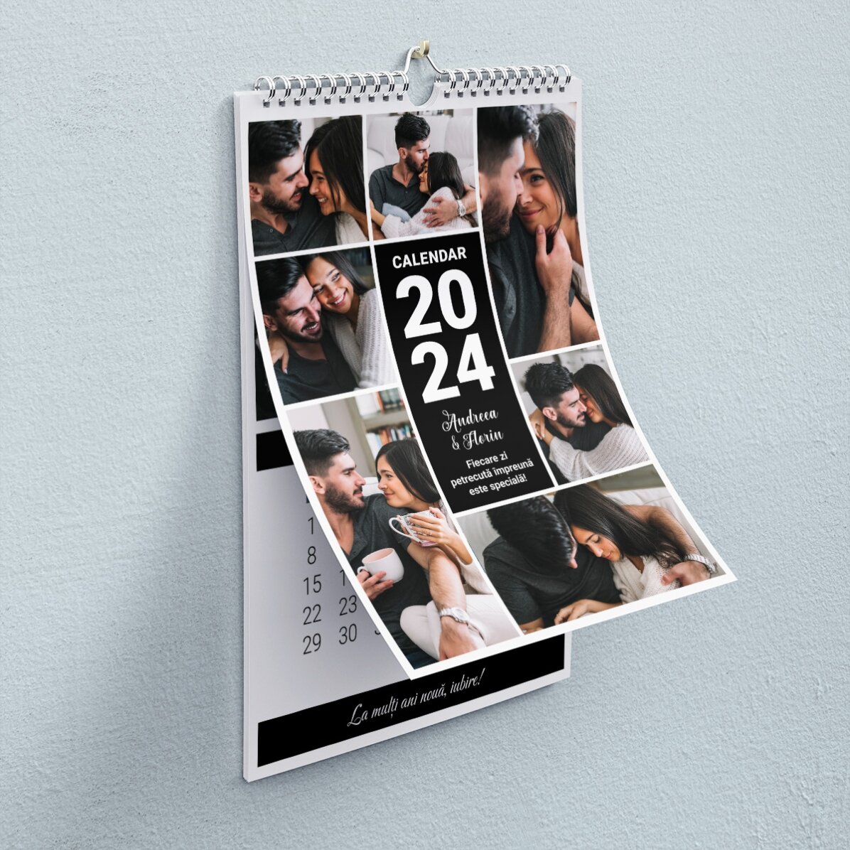 Calendario personalizado con fotos y mensaje - Momentos juntos