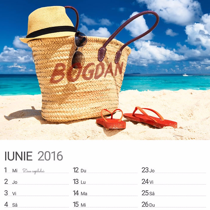 Calendario personalizado - primera edición