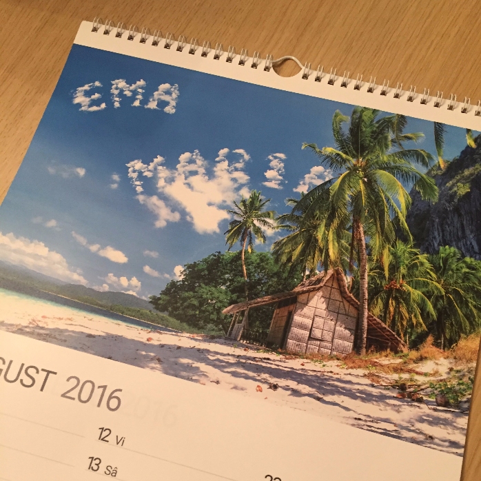 Calendario personalizado - primera edición
