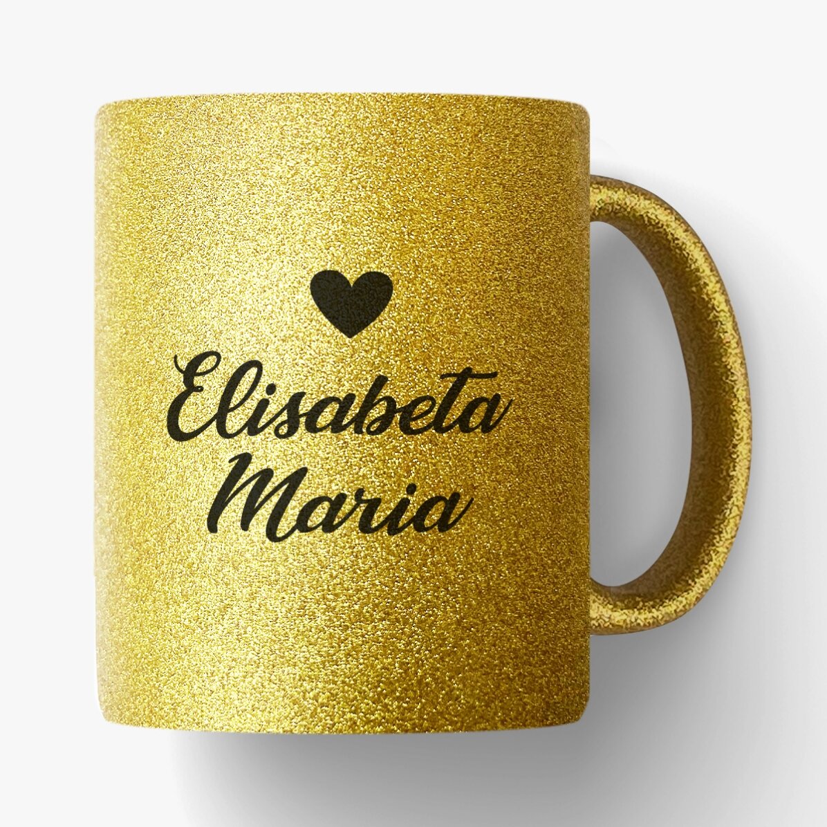 Personalised glitter mug with text - Princess