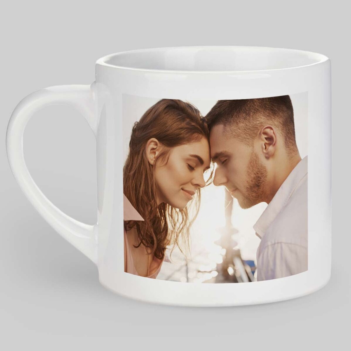Taza de espresso personalizada con 2 fotos