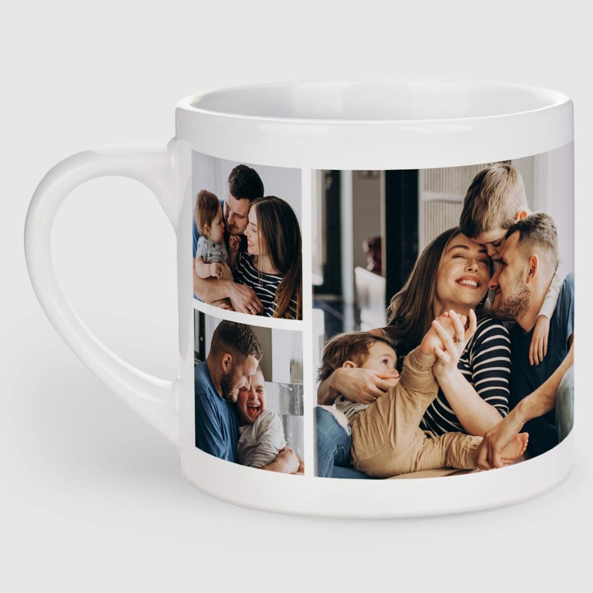 Taza de espresso personalizada con 6 fotos