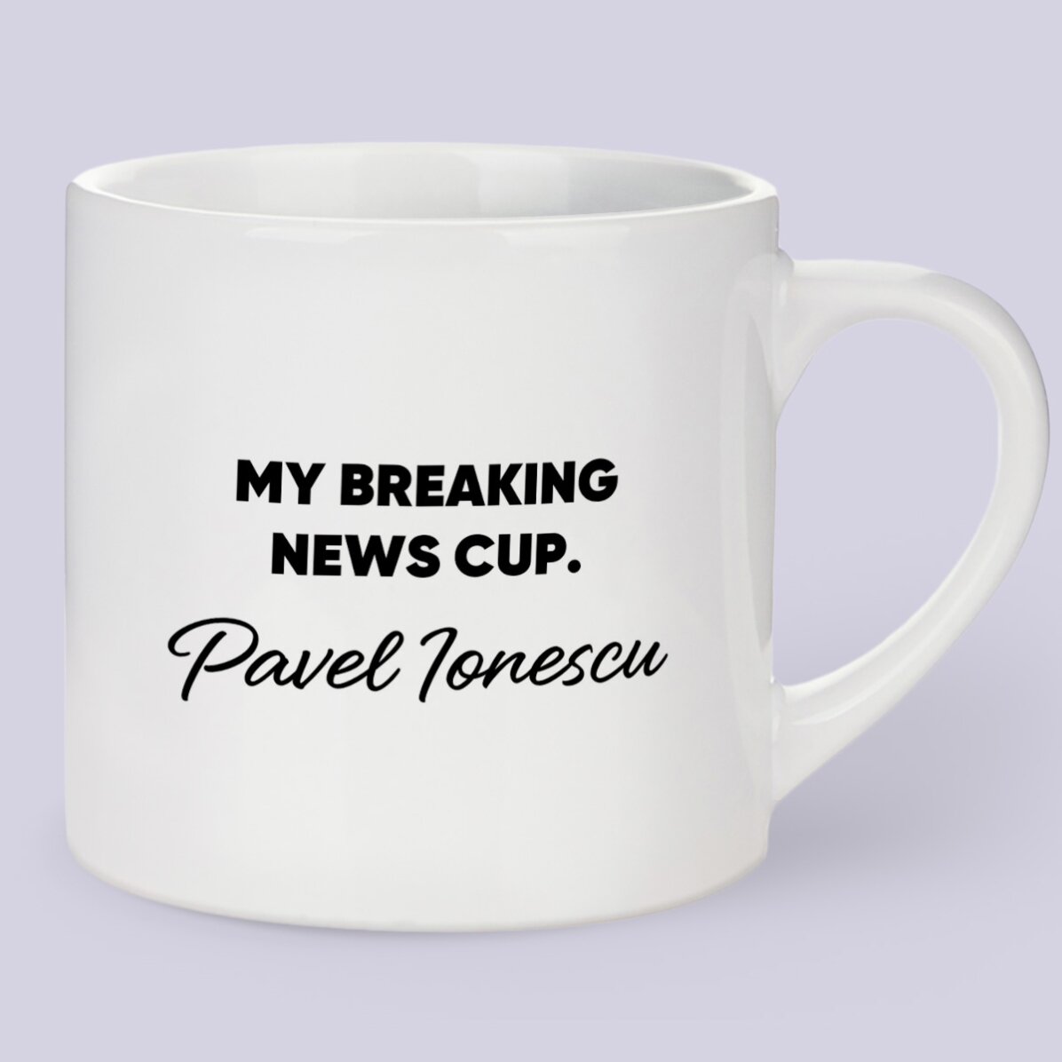 Taza de espresso personalizada con texto - Periodista