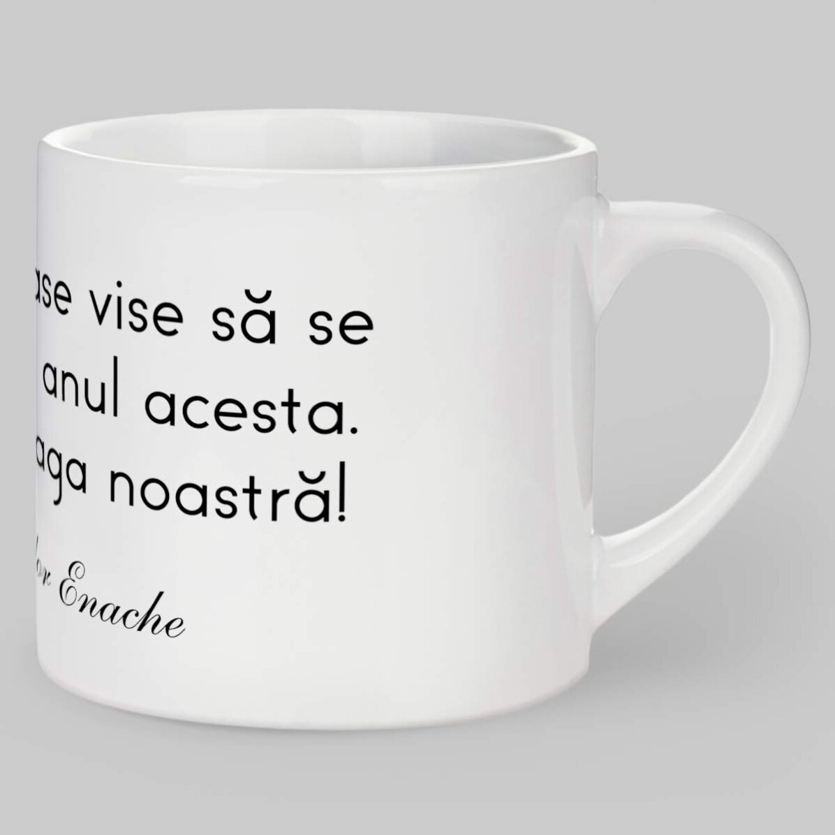 Taza de espresso personalizada con texto: un mensaje para tus seres queridos