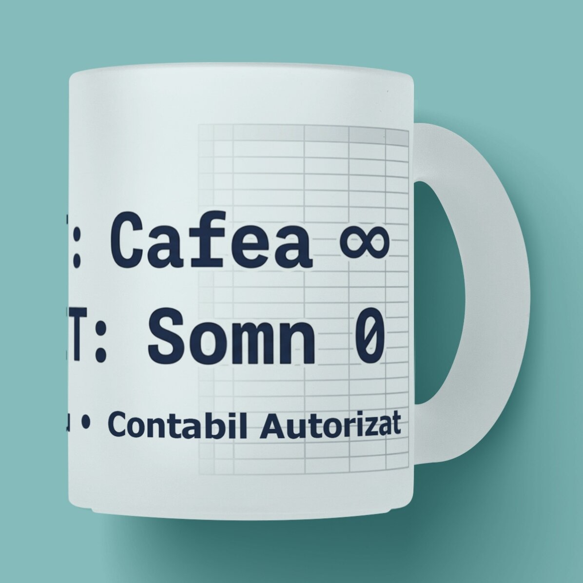 Taza personalizada con texto - Contabilidad