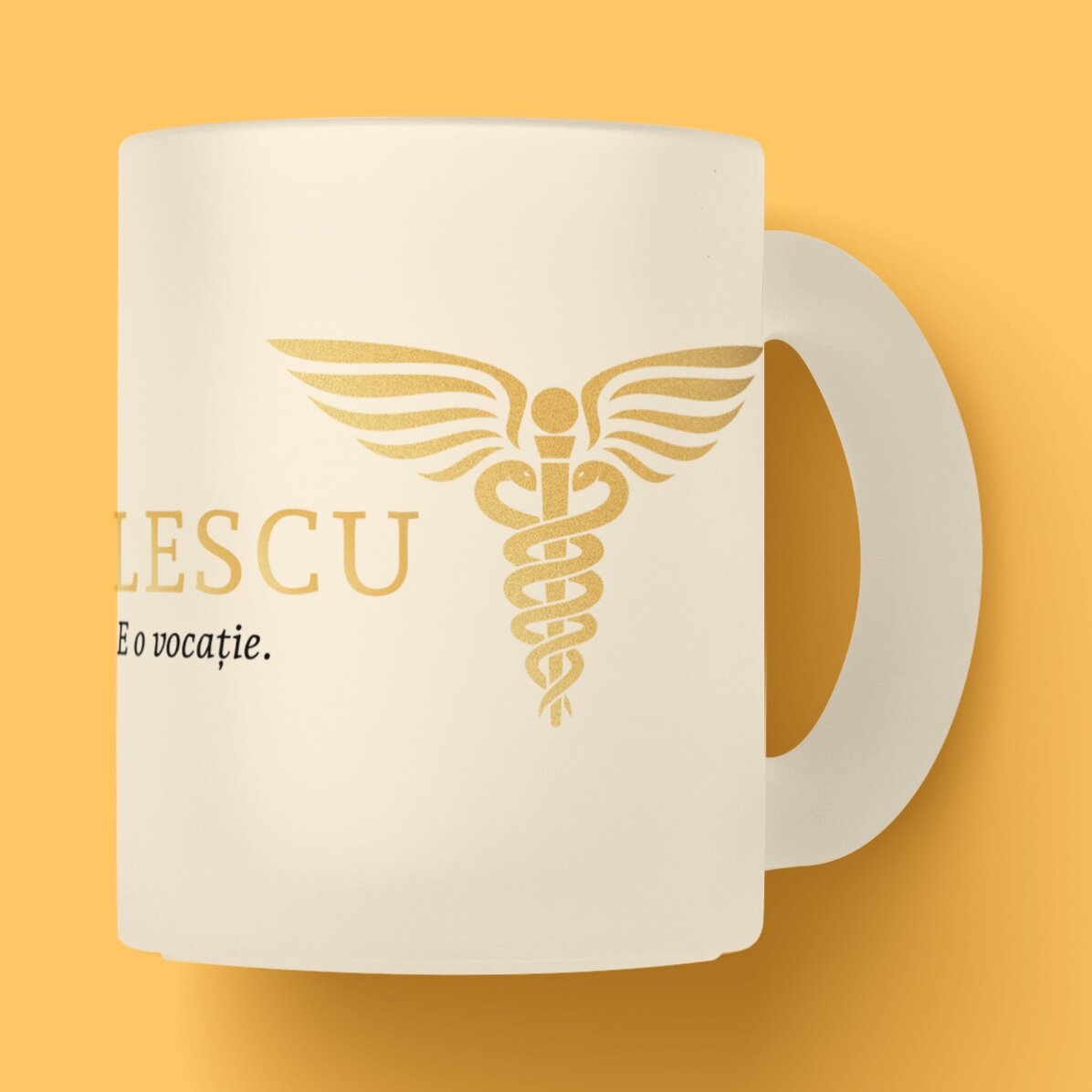 Taza personalizada con texto - Golden Doctor
