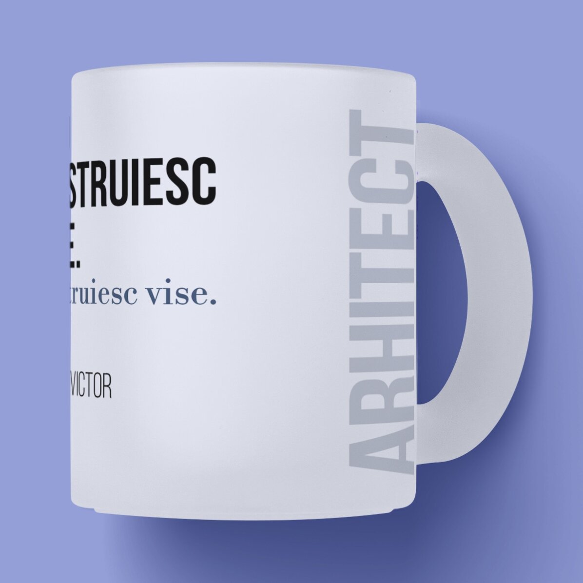 Taza personalizada con texto para arquitectos