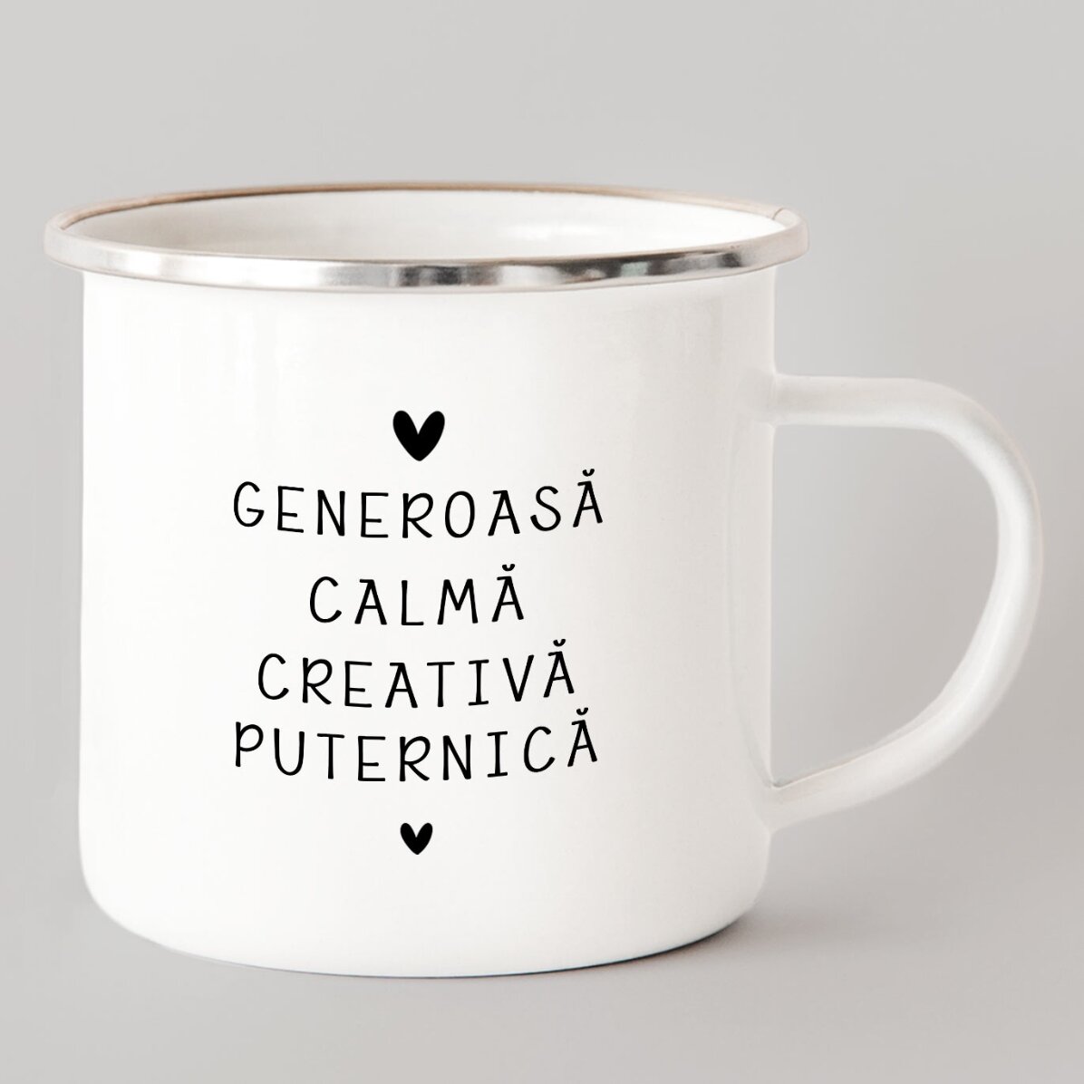 Taza metálica esmaltada personalizada con mensaje - Signo del Escorpión