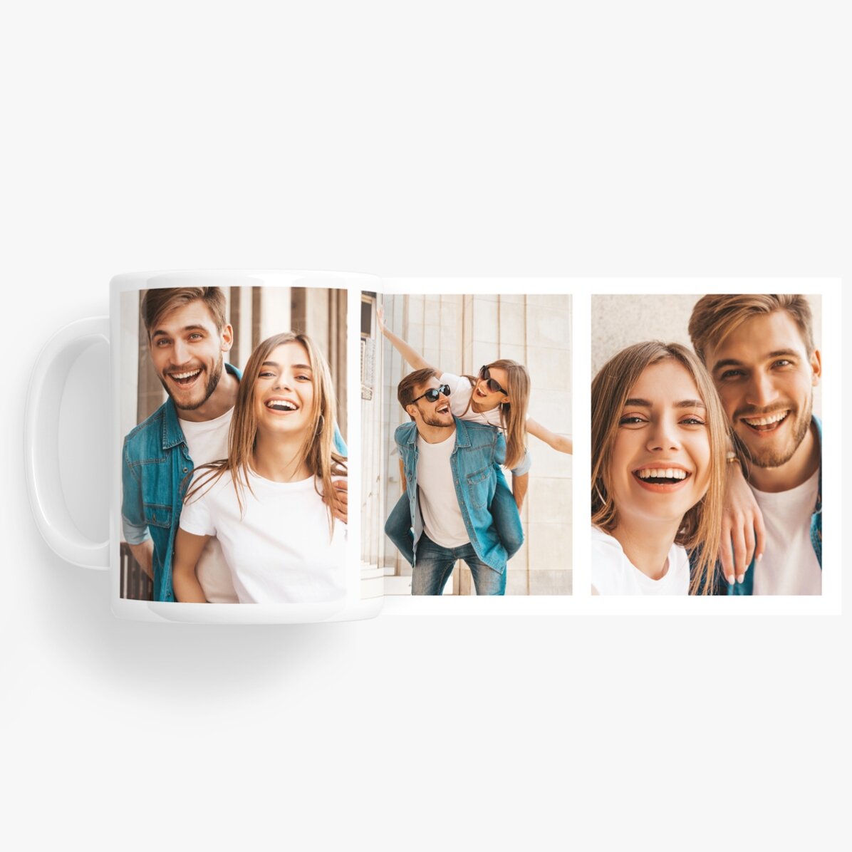 Taza personalizada con 3 fotos