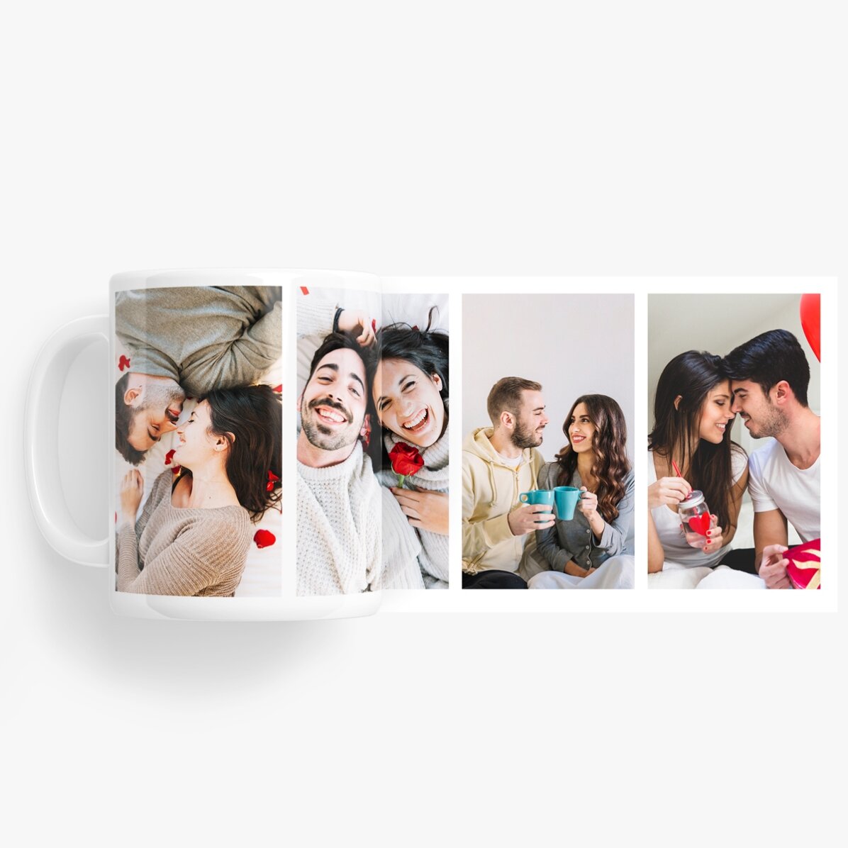 Taza personalizada con 4 fotos