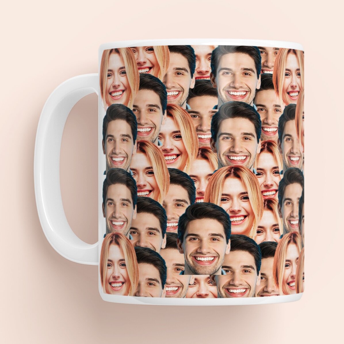 Taza personalizada con un collage de 2 fotos