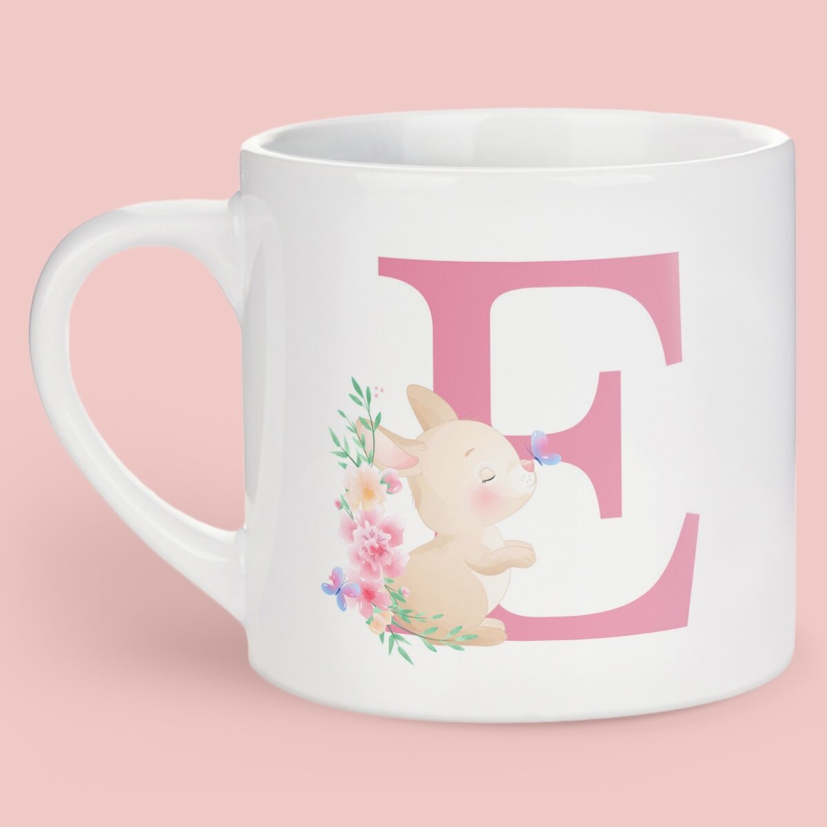 Taza personalizada con iniciales para niños