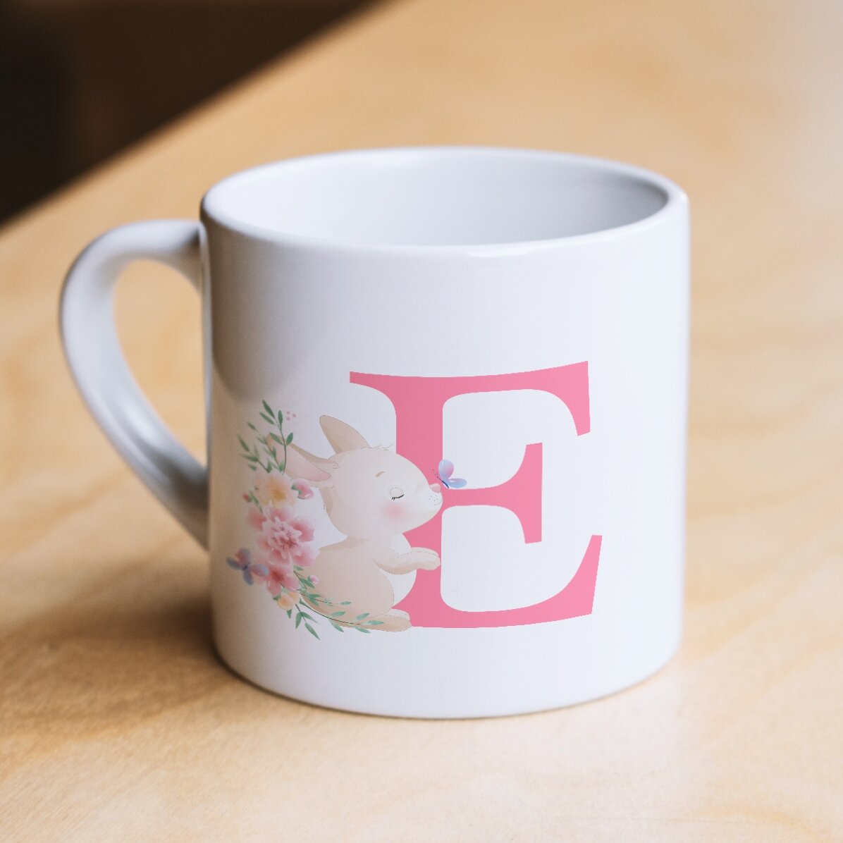 Taza personalizada con iniciales para niños