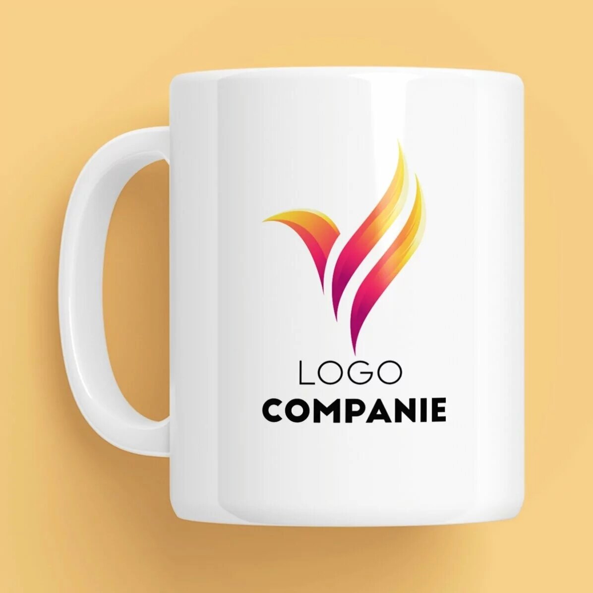 Taza personalizada con logotipo y nombre