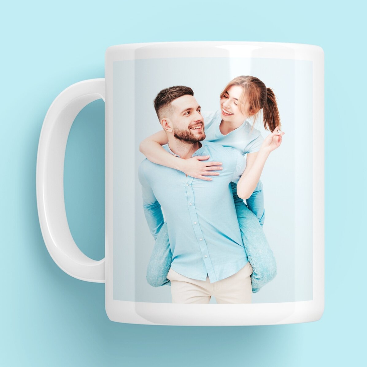 Taza personalizada con 2 fotos