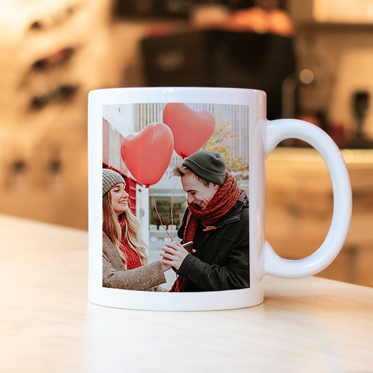 Taza personalizada con 2 fotos