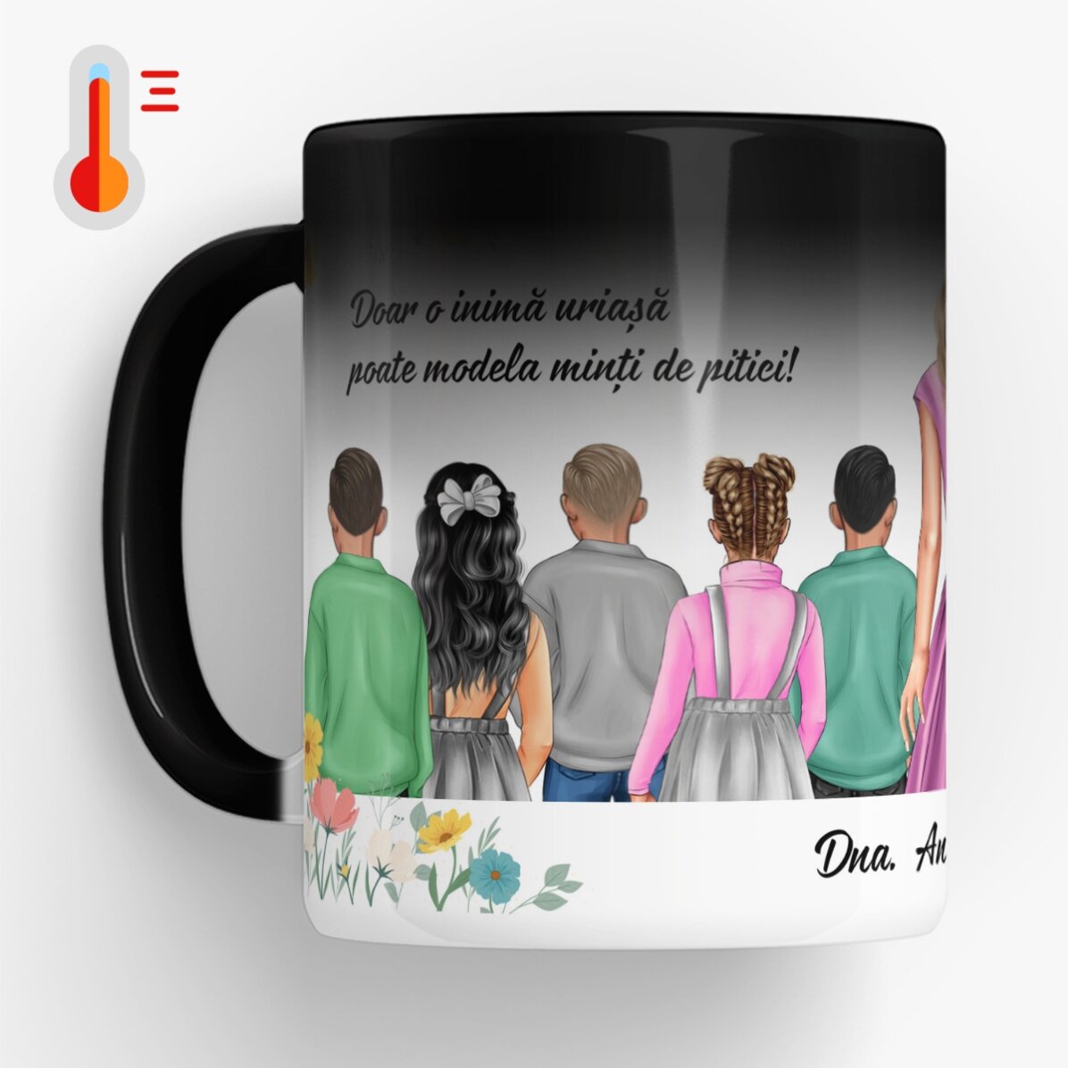 Taza personalizada con mensaje: «La profesora de infantil»