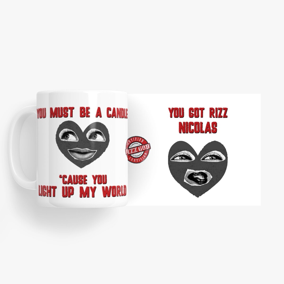 Taza personalizada con mensaje - Rizzler Boyfriend