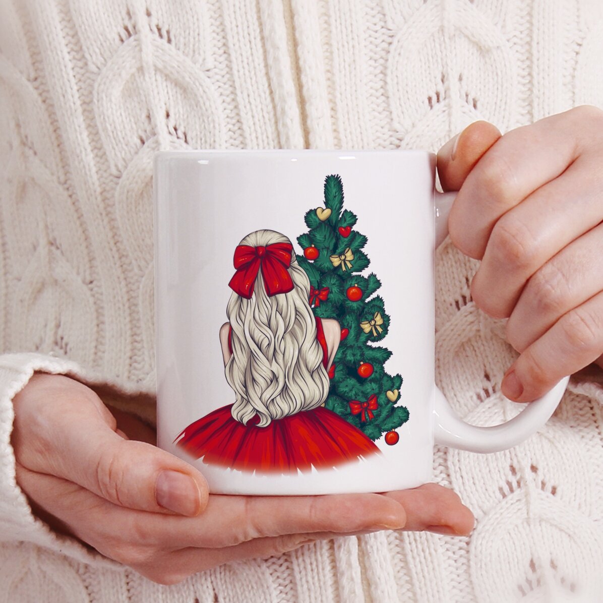 Taza personalizada con nombre - Christmas Princess