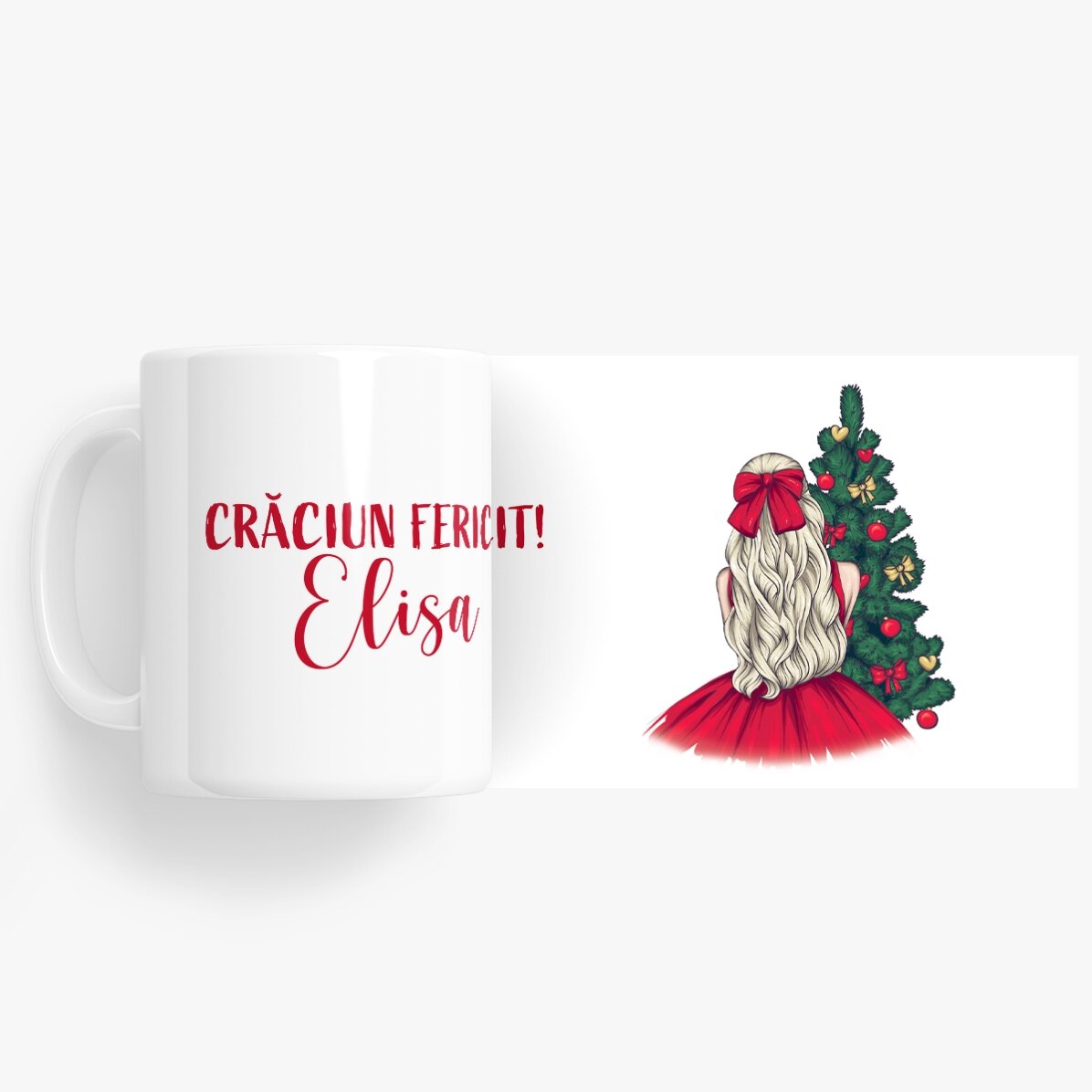 Taza personalizada con nombre - Christmas Princess