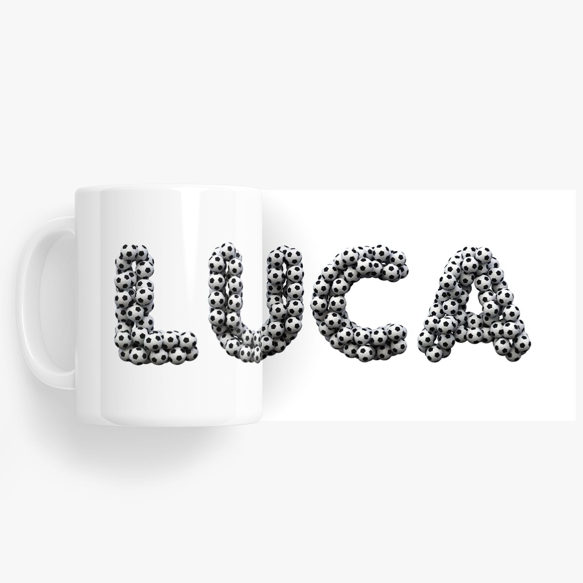 Taza personalizada con nombre - Fútbol