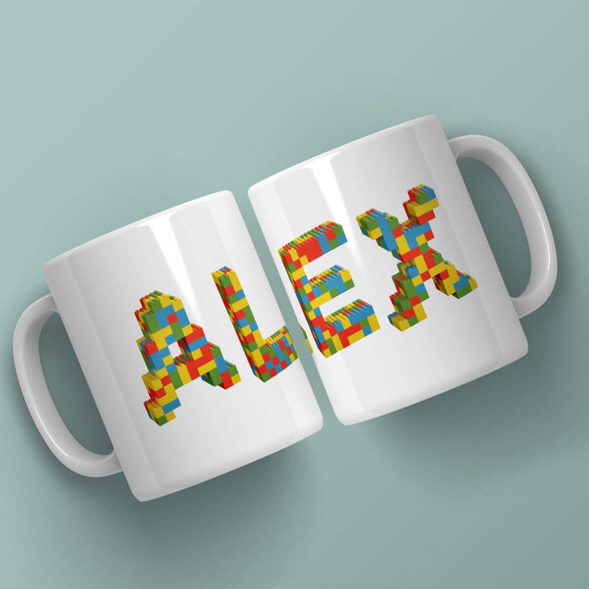 Taza personalizada con nombre - Lego