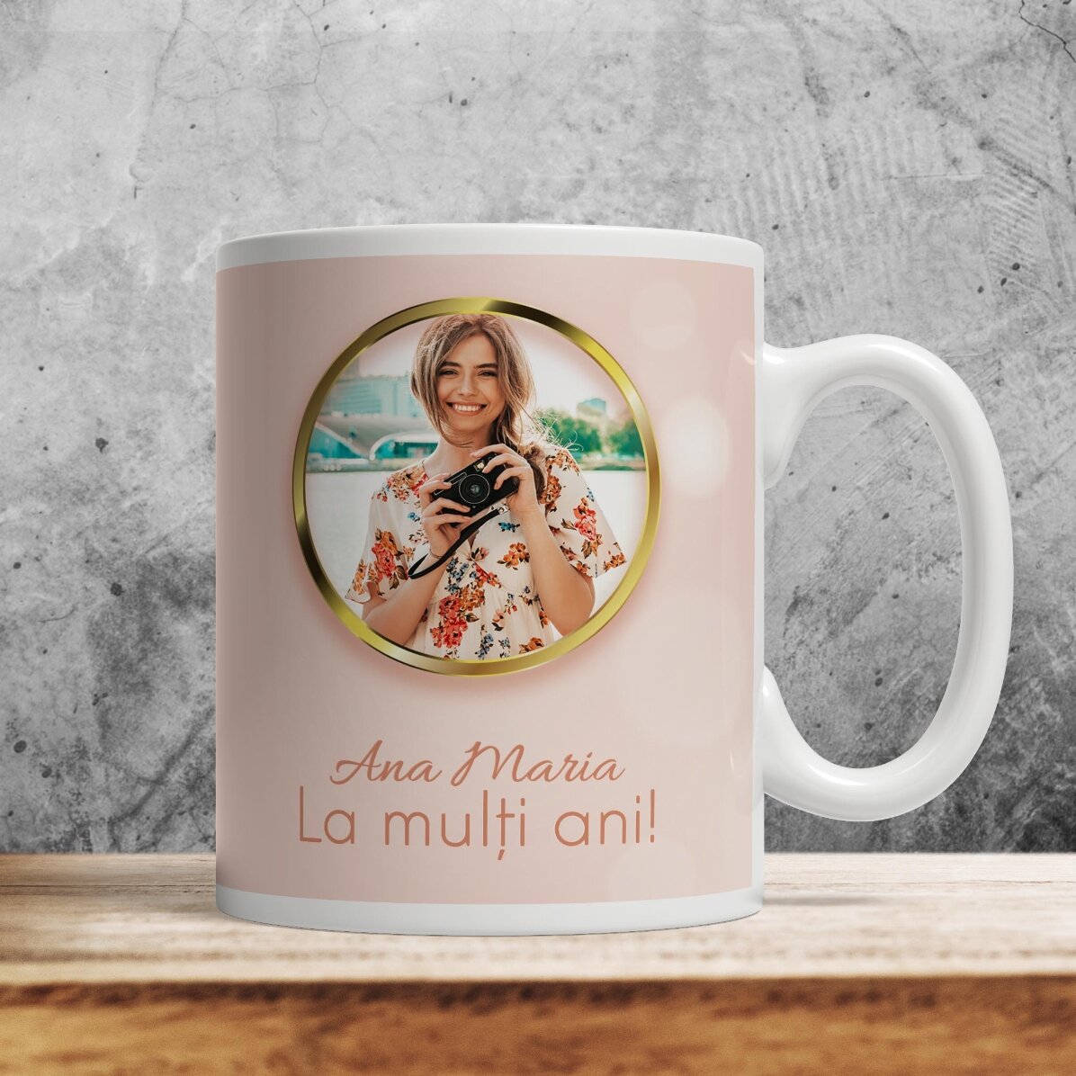 Taza personalizada con una foto y un texto - Mayor de edad