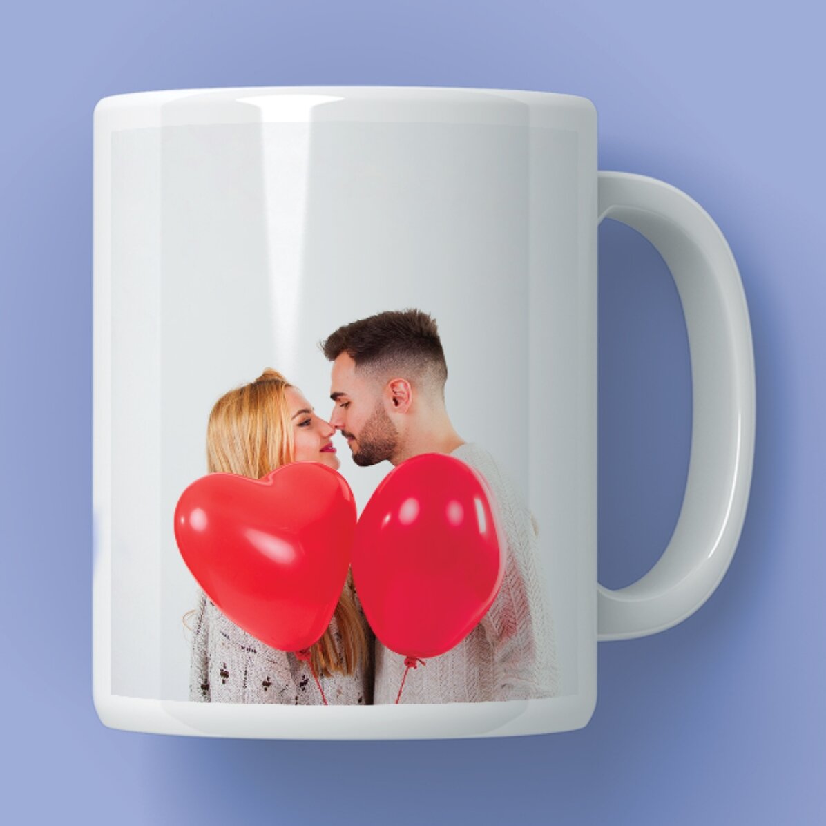 Taza personalizada con una foto y un texto