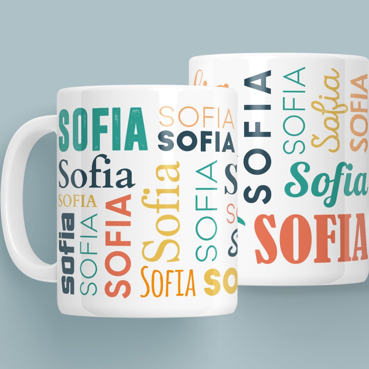 Taza personalizada con tu apellido