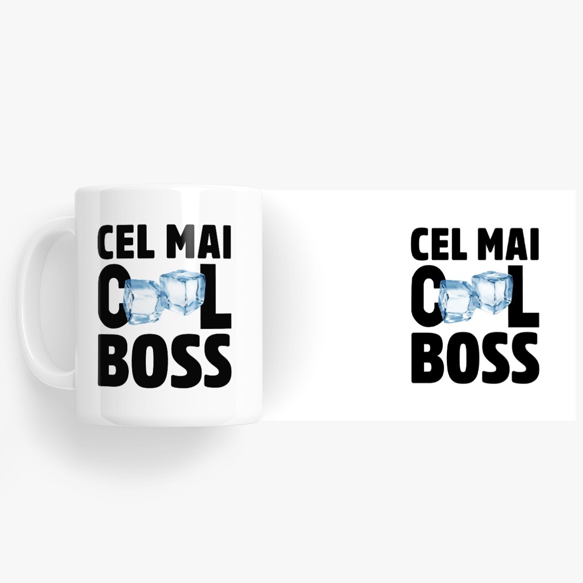 Taza personalizada con texto: «El jefe más guay»