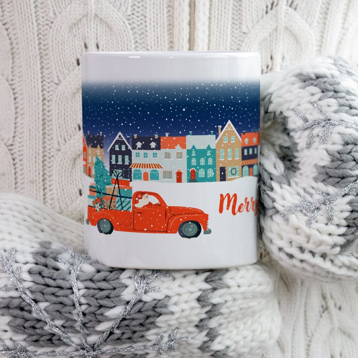 Taza personalizada con texto - Christmas Night
