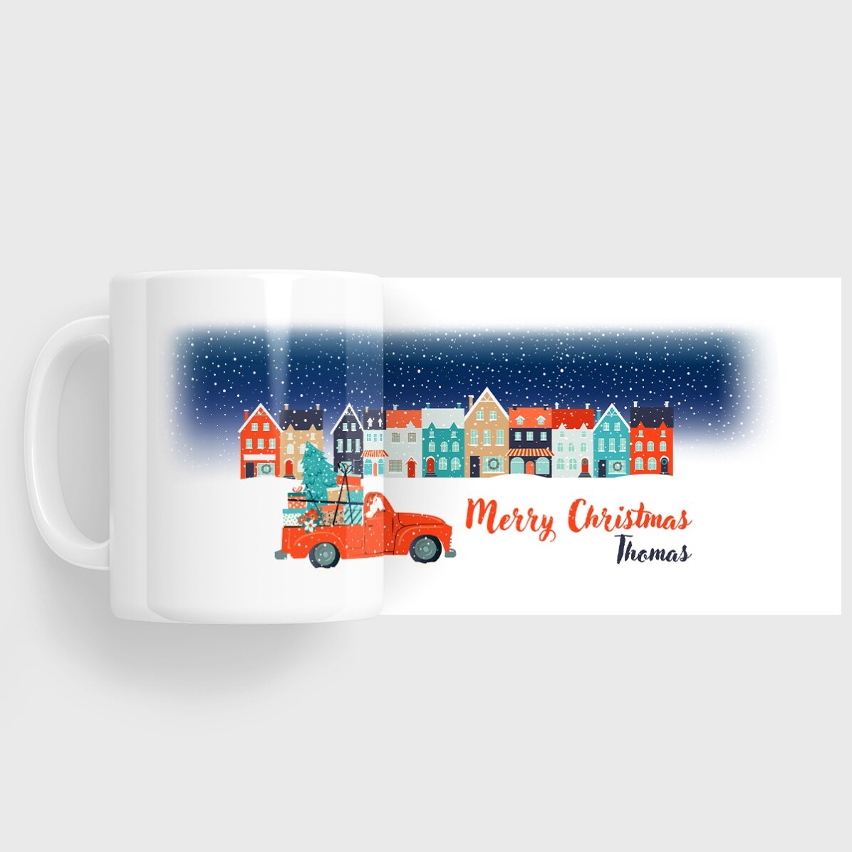 Taza personalizada con texto - Christmas Night