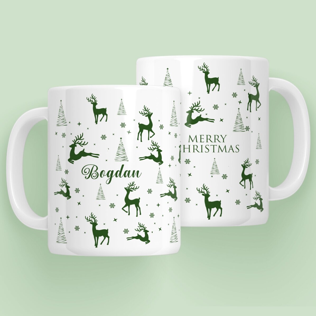 Taza personalizada con texto - Navidad