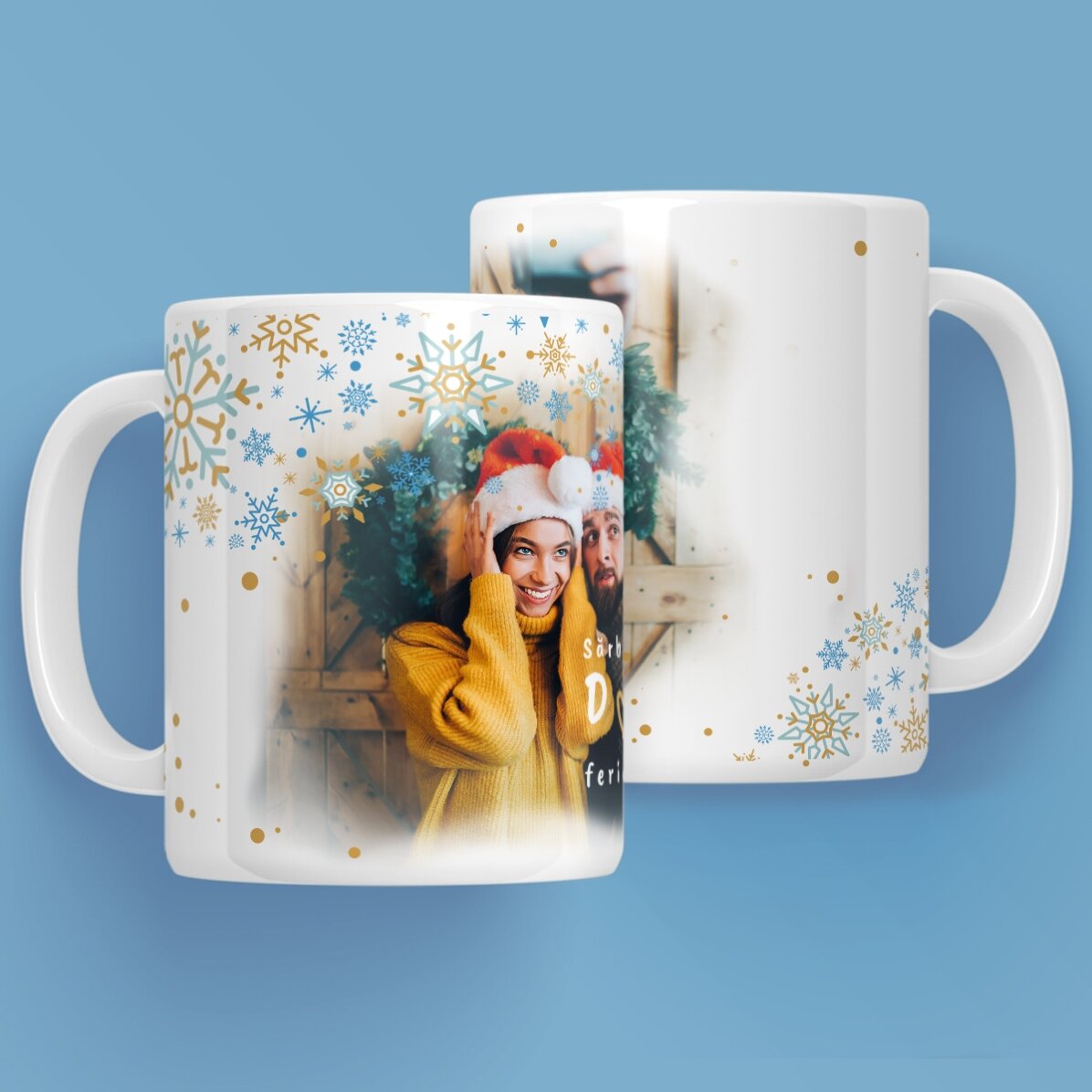 Vaso de cristal mate personalizado con texto - Frosted