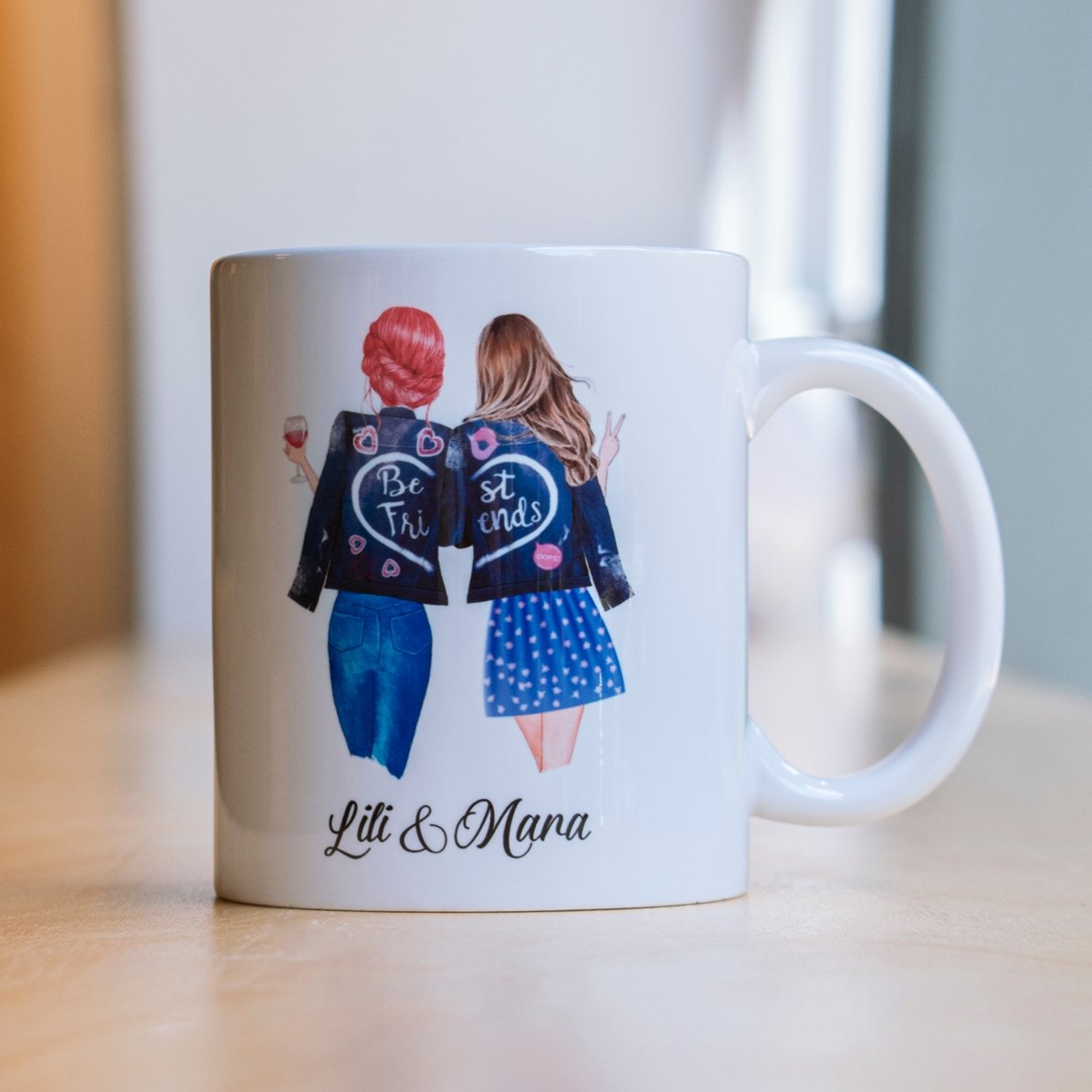 Taza personalizada con texto - Good friends