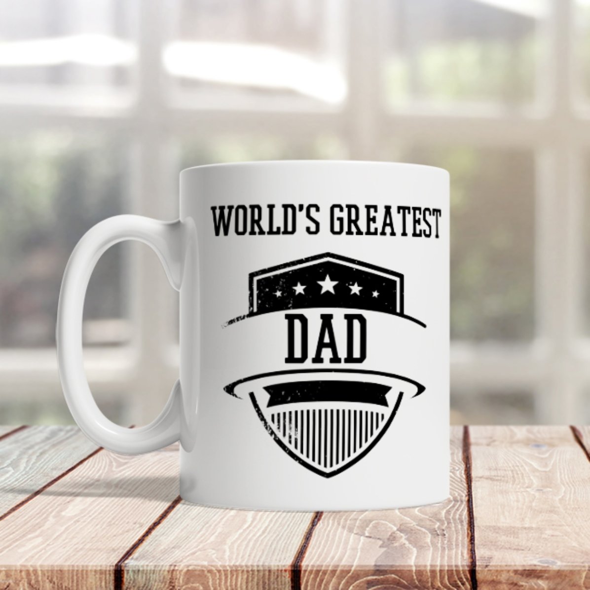 Taza personalizada con texto: «El mejor papá»