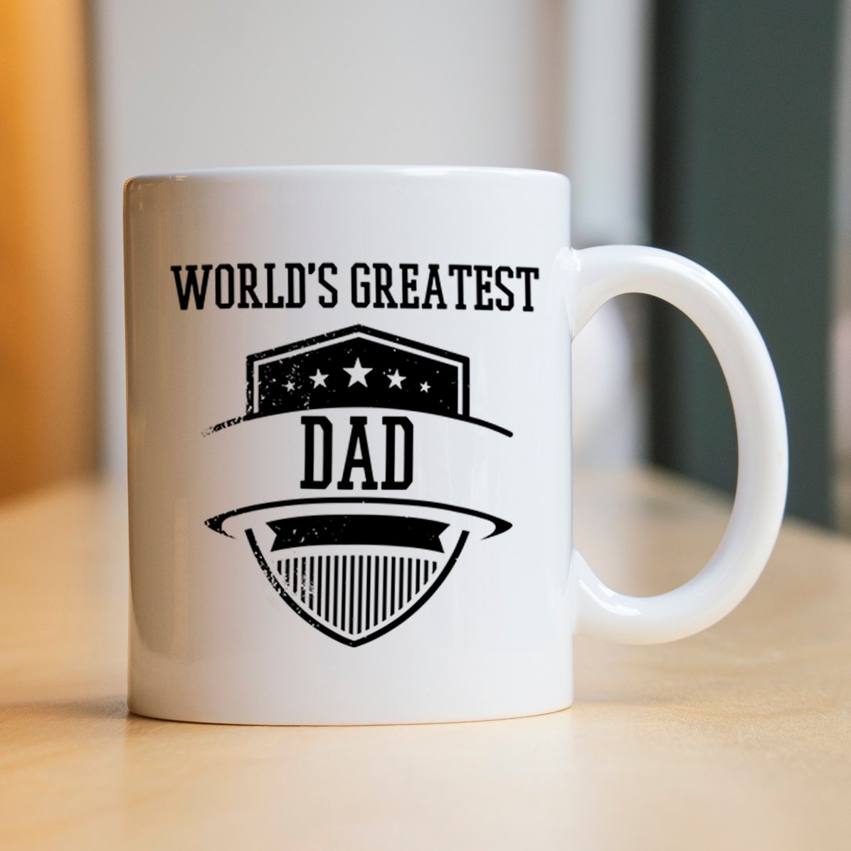 Taza personalizada con texto: «El mejor papá»
