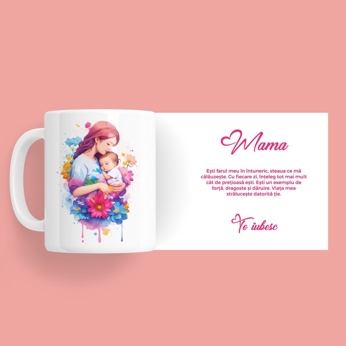 Personalised mug with text - Lovely mother