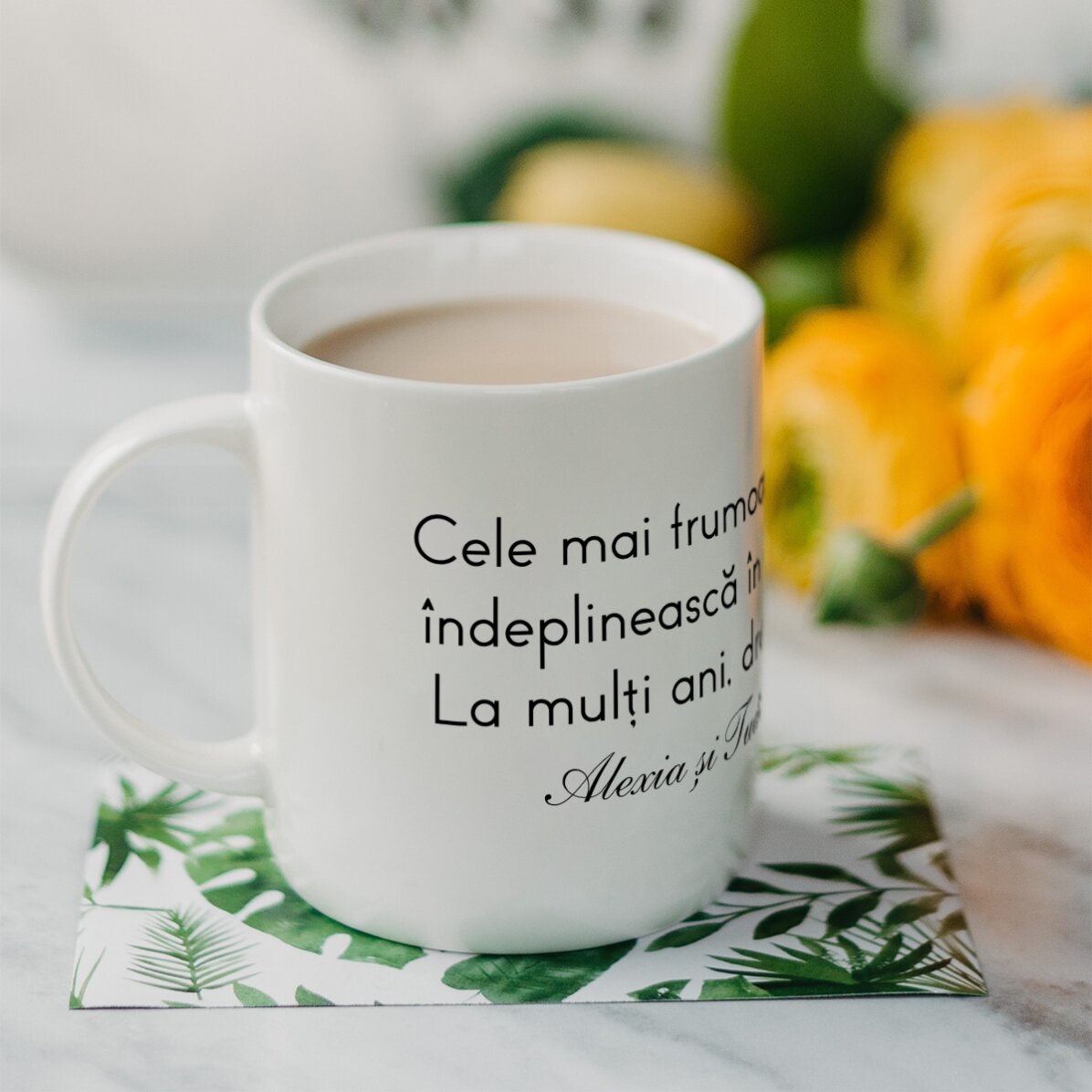 Taza personalizada con texto: un mensaje para tus seres queridos