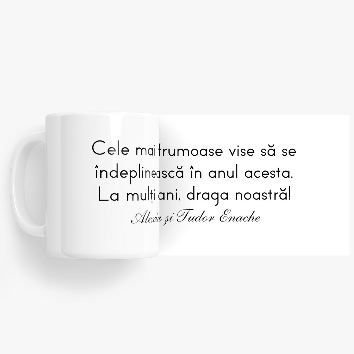 Taza personalizada con texto: un mensaje para tus seres queridos