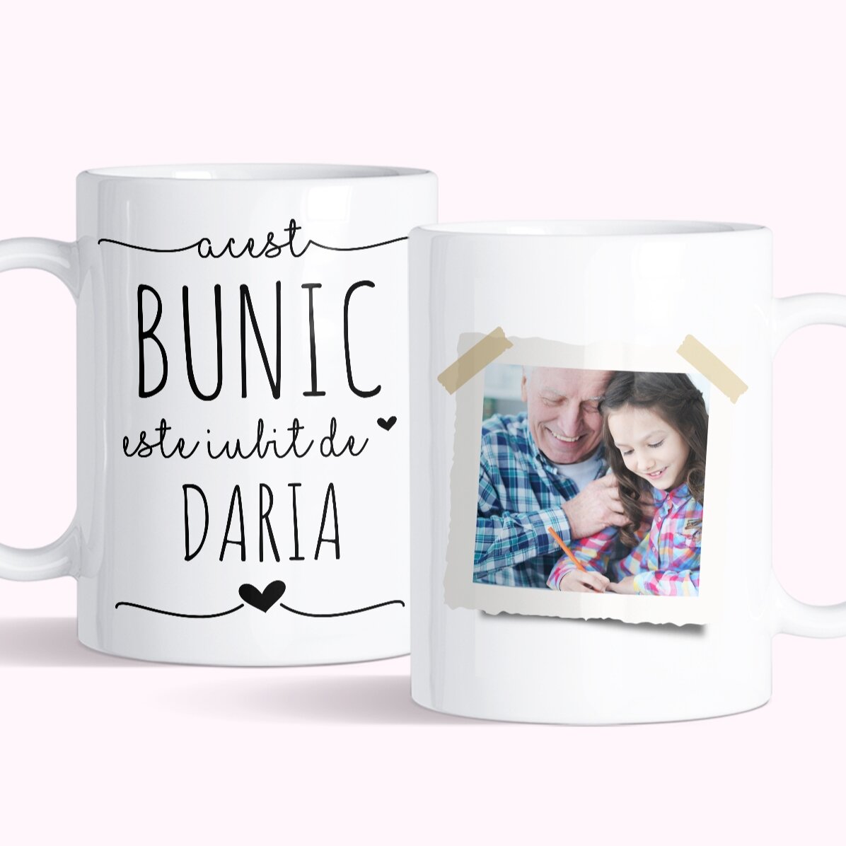 Personalised mug with text and photo - Beloved Grandfather