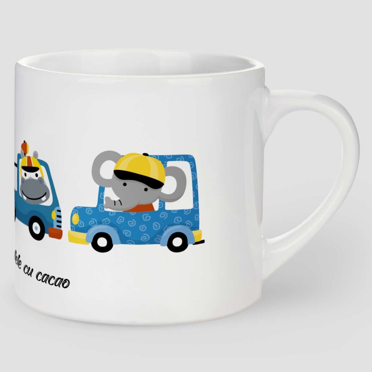 Taza personalizada para niños con texto - Trenecito
