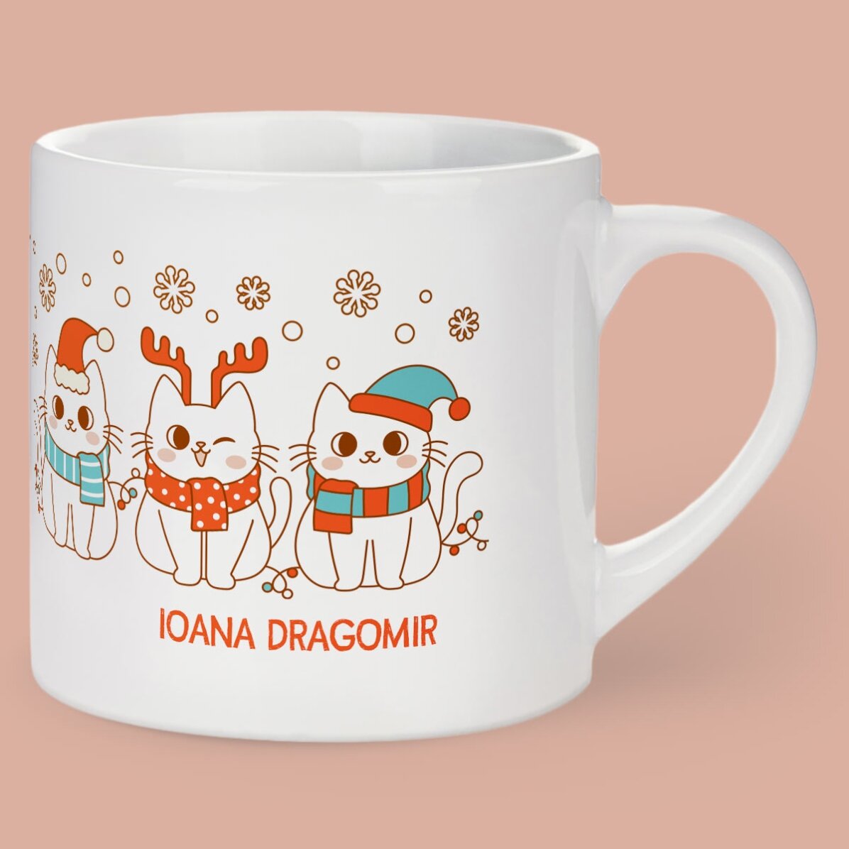 Taza personalizada para niños con mensaje - Navidad