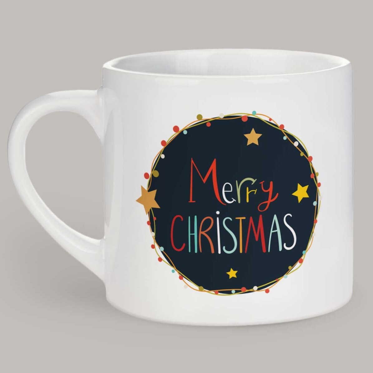 Taza personalizada para niños con una foto: «Merry Christmas»