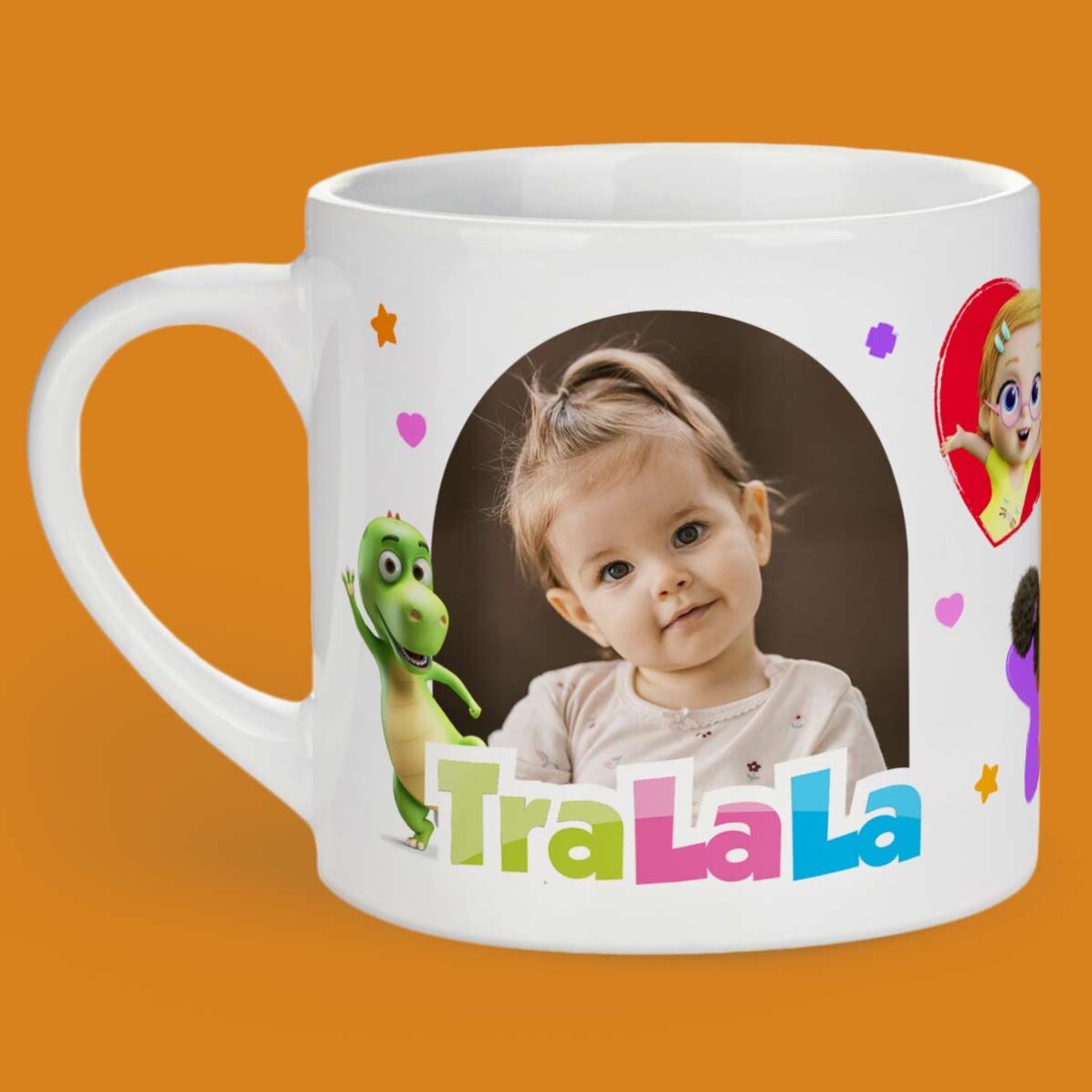 Taza personalizada para niños con foto y nombre - TraLaLa