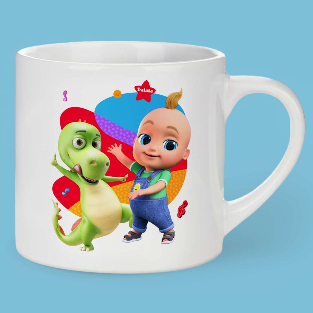 Taza personalizada para niños con texto - TraLaLa