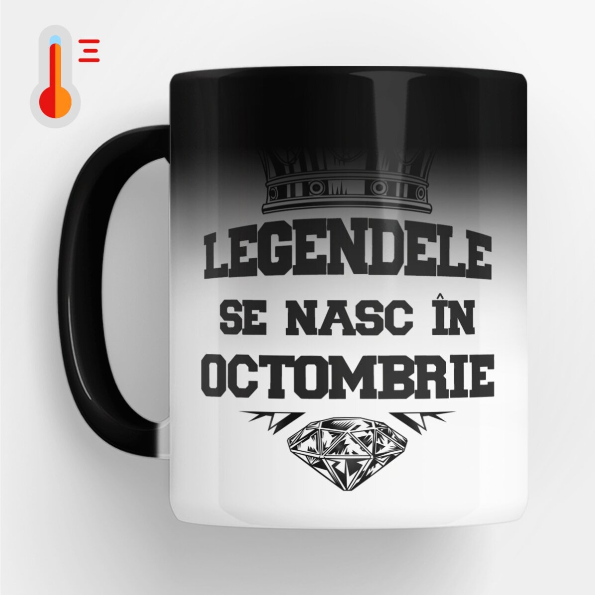Taza termosensible personalizada con texto para un aniversario - Inca epic