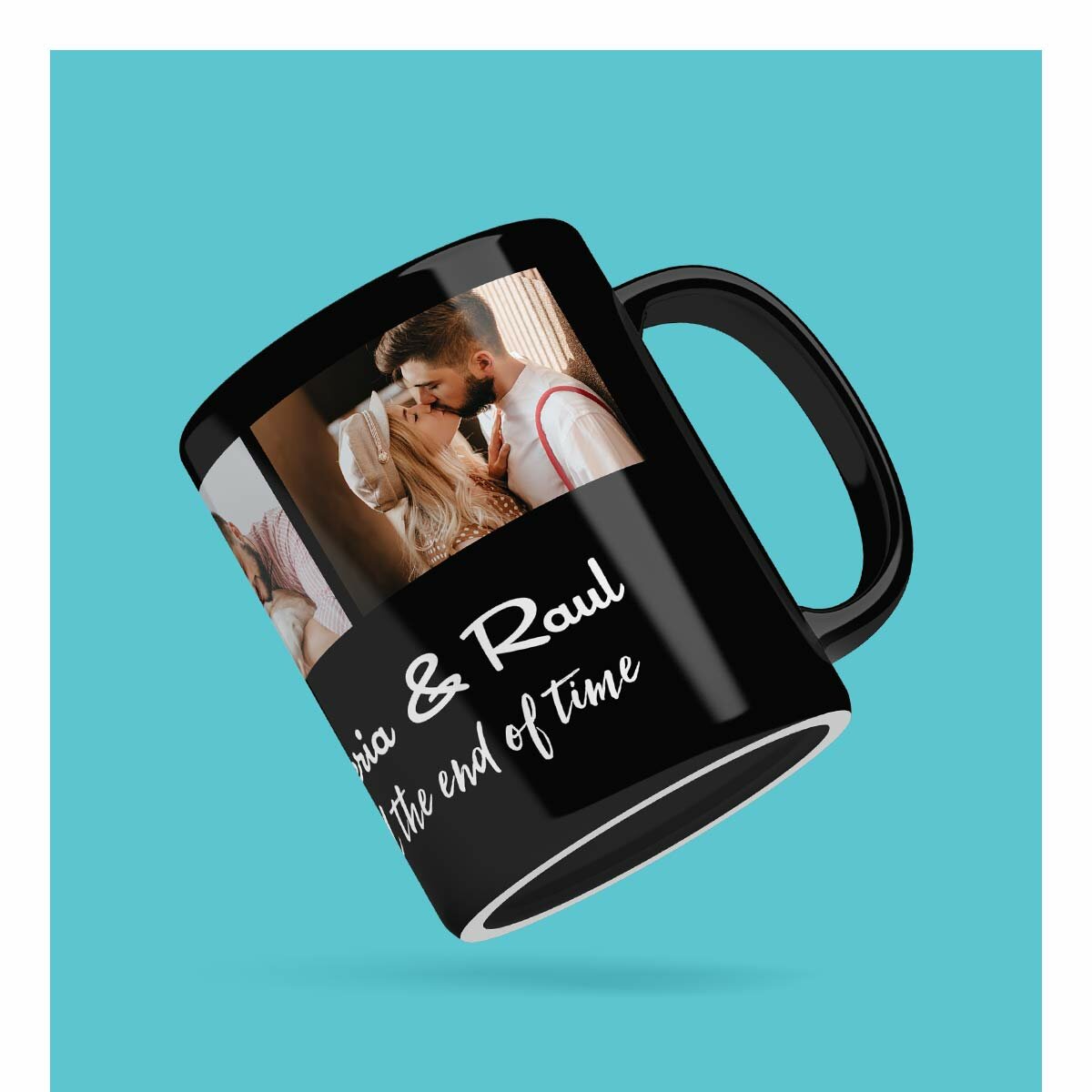 Tazas negras personalizadas